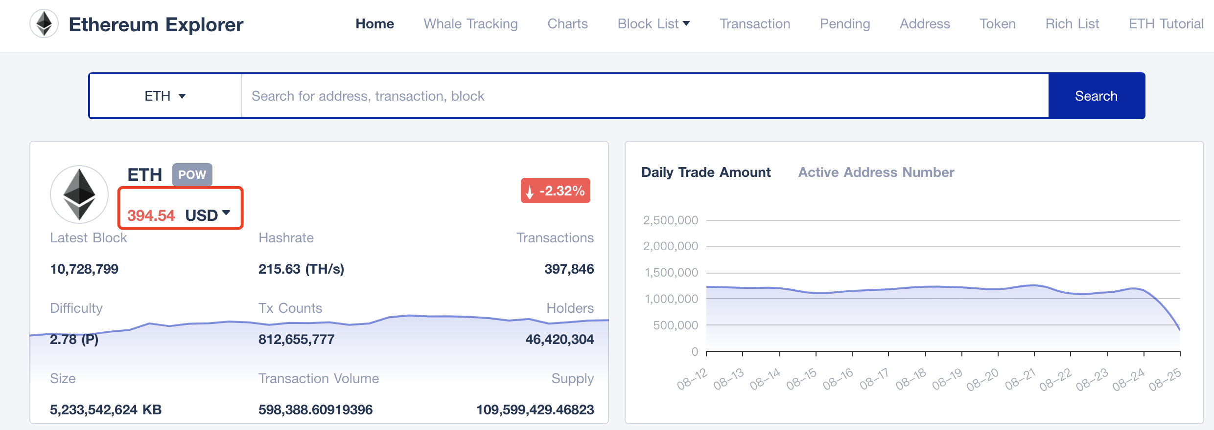 tokenview block explorer