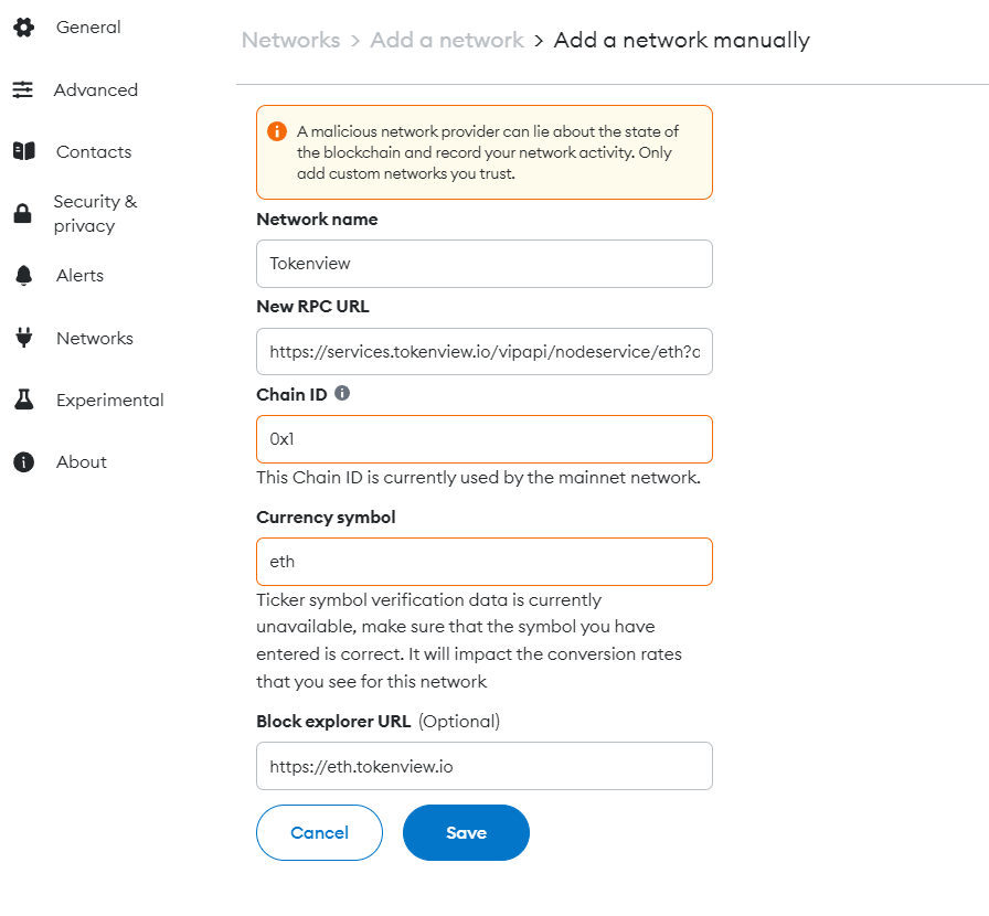 How To Set a Custom Node URL in MetaMask